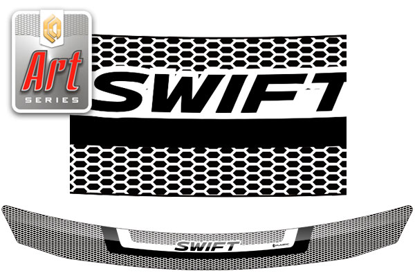 Hood deflector (Art white) Suzuki Swift 