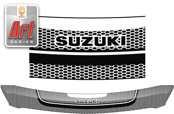 Hood deflector (Art white) Suzuki Swift хетчбек