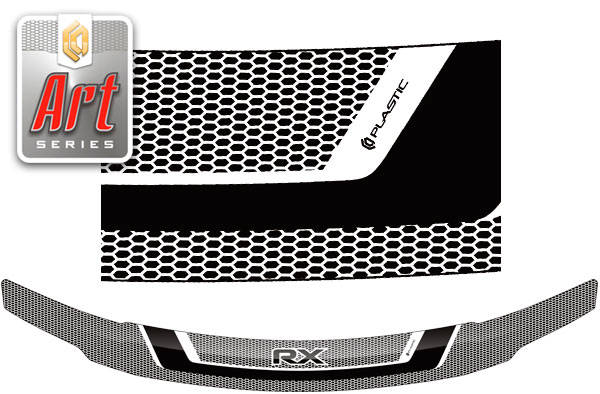 Hood deflector (Art graphite) Lexus RX 