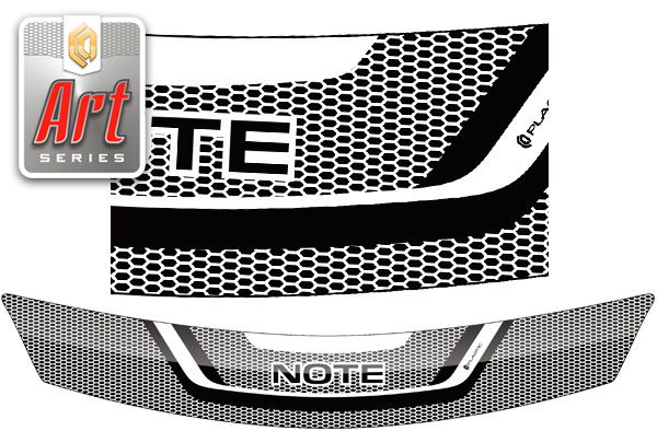 Hood deflector (Art graphite) Nissan Note 