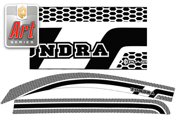 Window visors (Art graphite) Toyota Tundra Crew Max