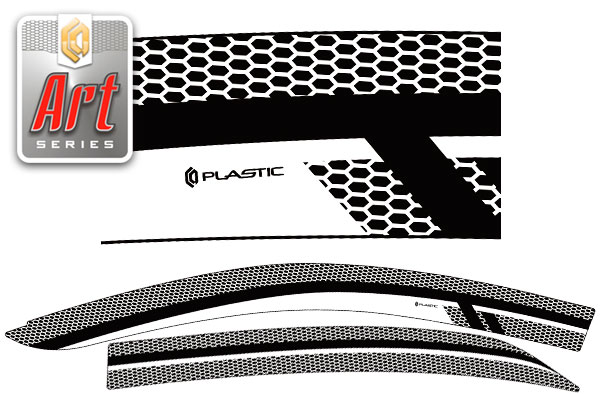 Window visors (Art graphite) Toyota Premio 