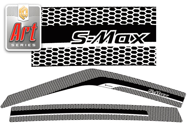 Window visors (Art graphite) Ford S-MAX 