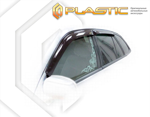 Window visors (Classic translucent) Mazda Familia hatchback