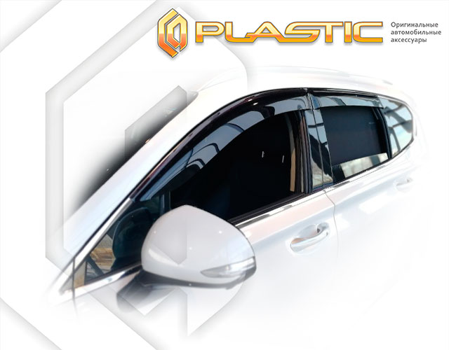 Window visors (Classic translucent) Hyundai Santa Fe 
