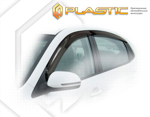 Window visors (Classic translucent) Kia Rio sedan