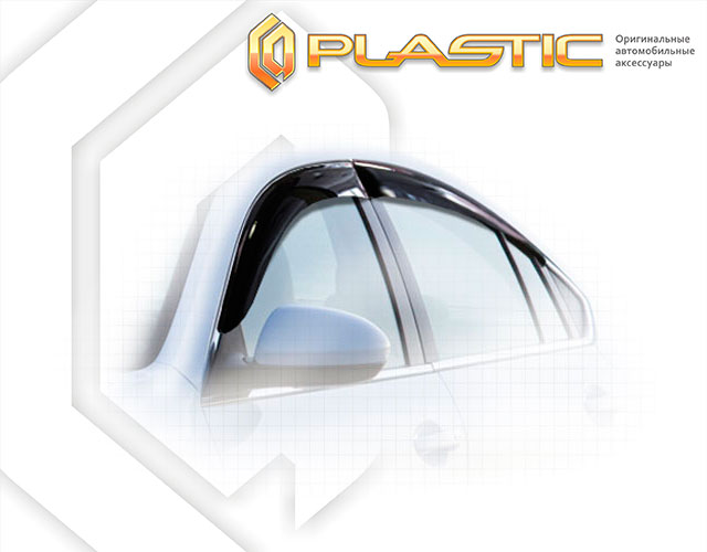 Window visors (Classic translucent) Mazda 6 wagon 
