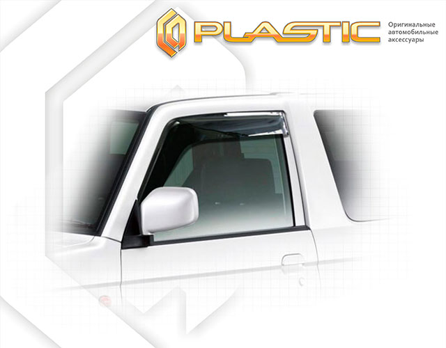 Window visors (Classic translucent) Mitsubishi Pajero Mini 