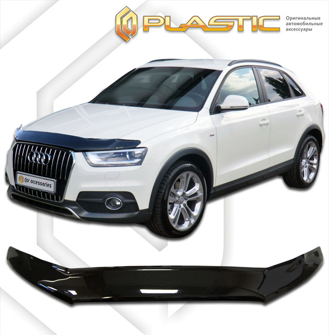 Hood deflector (Full-color series (Collection)) Audi Q3 I поколение, I поколение рест. 1, I поколение рест. 2, джип/suv 5 дв., рынок РФ 
