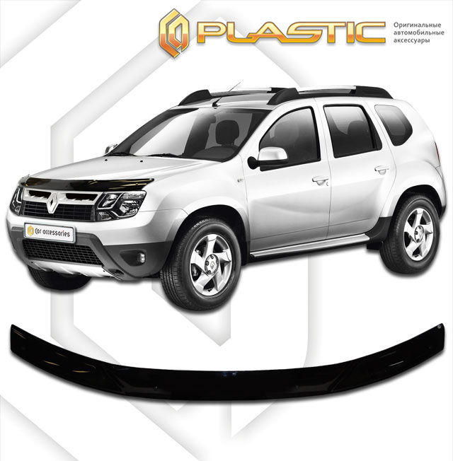Hood deflector (Chrome series (Silver)) Renault Duster 