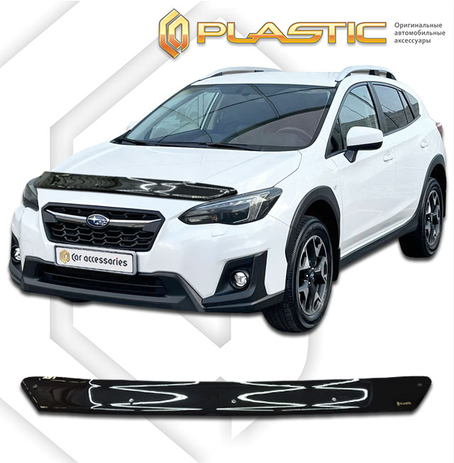 Hood deflector (Classic black) Subaru XV II поколение, II поколение рест., джип/suv 5 дв.