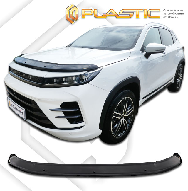 Hood deflector (Classic black) Exeed LX I поколение, suv 5 дв., рынок РФ