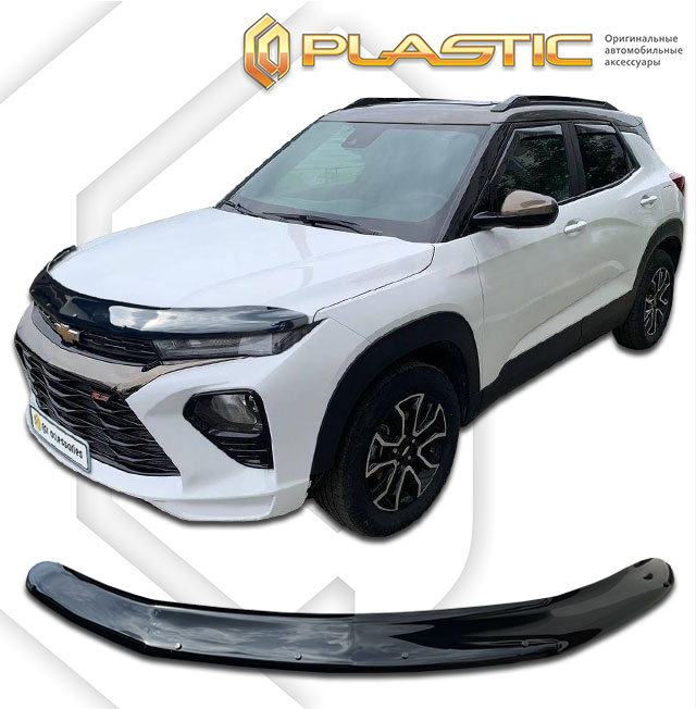 Hood deflector (Classic black) Chevrolet TrailBlazer III поколение, джип/suv 5 дв., рынок РФ, рынок США