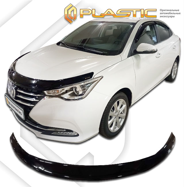 Hood deflector (Classic black) Changan Alsvin III поколение, sedan, рынок РФ