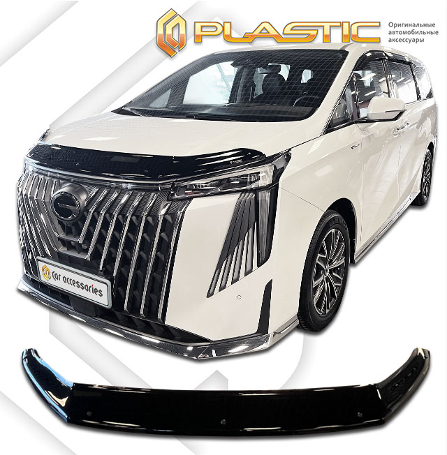Hood deflector (Classic black) GAC M8 II поколение, минивэн