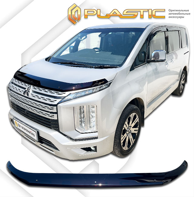 Hood deflector (Classic black) Mitsubishi Delica D:5 I поколение рестайлинг, минивэн