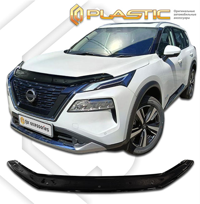 Hood deflector (Classic black) Nissan X-Trail IV поколение, джип/suv 5 дв., 