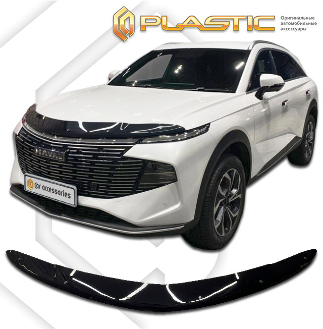 Hood deflector (Classic black) Haval F7 II поколение, джип/suv 5 дв.