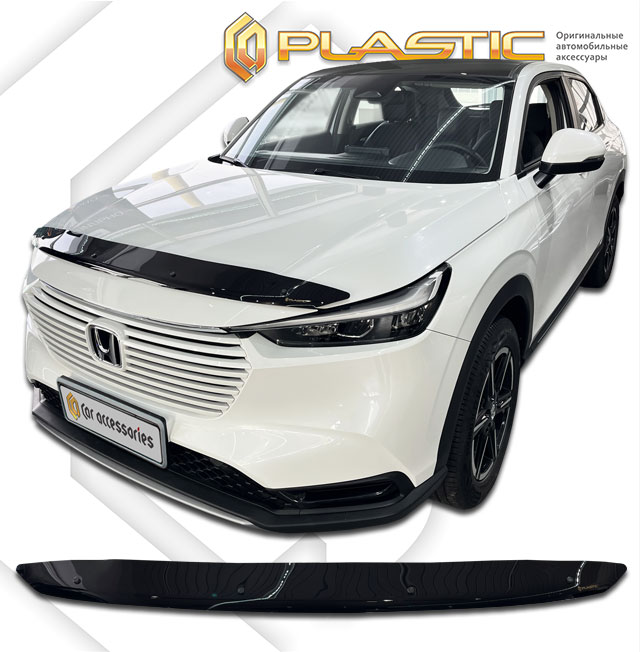 Hood deflector (Classic black) Honda Vezel II поколение, джип/suv 5 дв. 
