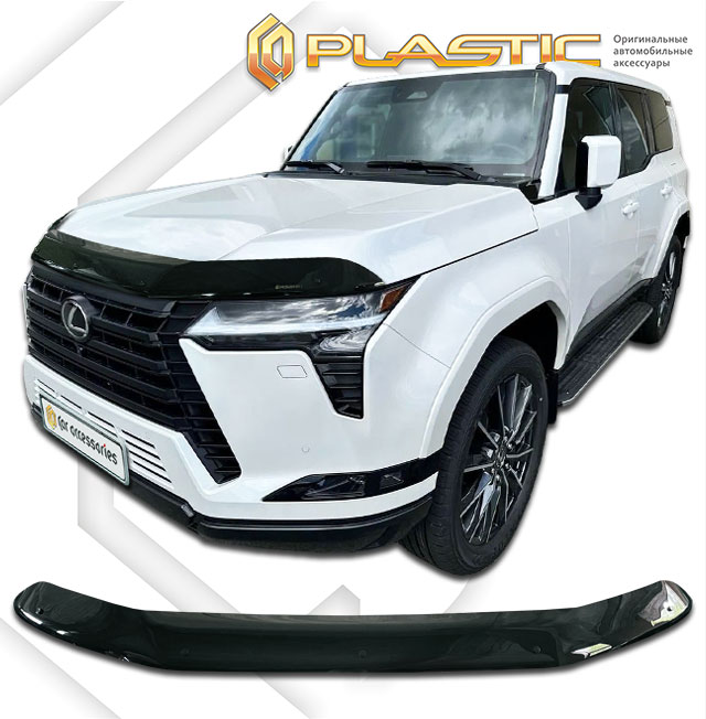 Hood deflector (Classic black) Lexus GX 550 III поколение, джип/suv 5 дв.