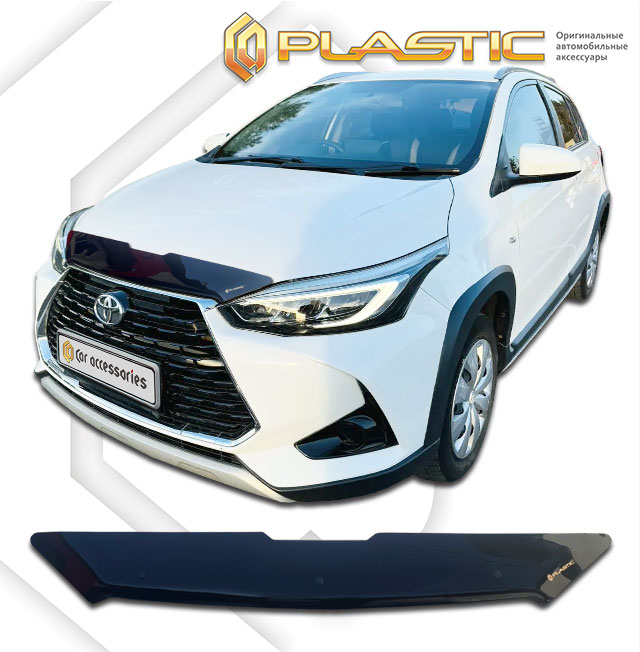 Hood deflector (Classic black) Toyota Yaris L III поколение, хэтчбек 5 дв., рынок Китая
