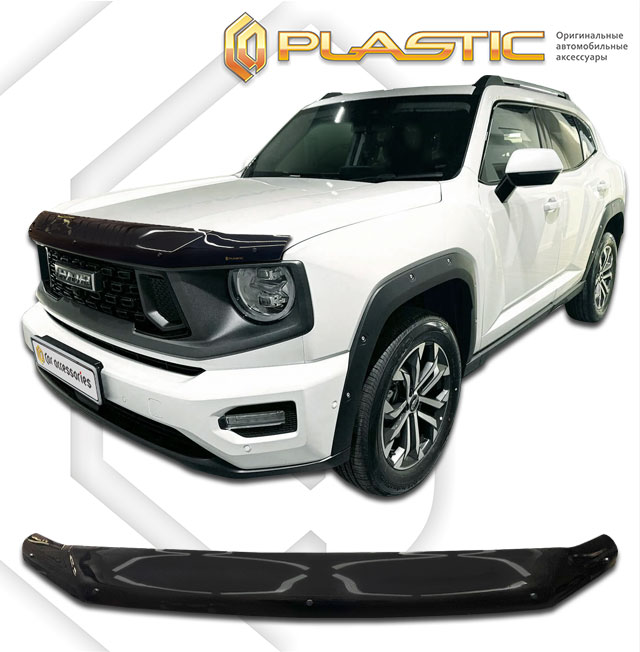 Hood deflector (Classic black) Haval H7 II поколение, джип/suv 5 дв., рынок России