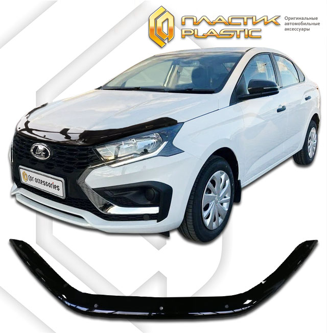 Hood deflector (Classic black) LADA ISKRA I поколение, sedan