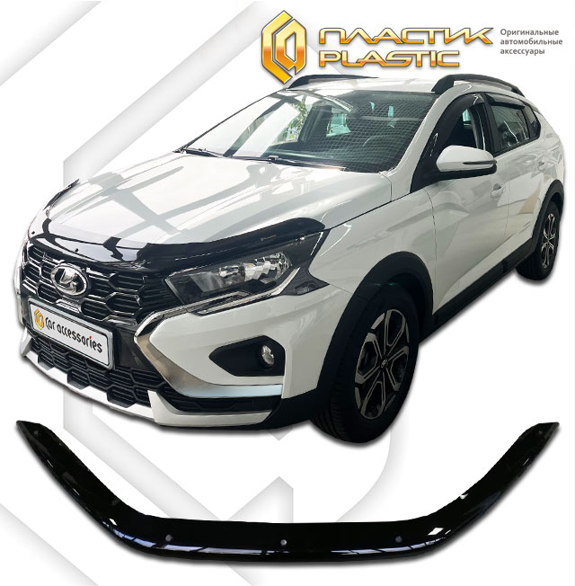 Hood deflector (Classic black) LADA ISKRA SW, ISKRA SW CROSS I поколение, hatchback
