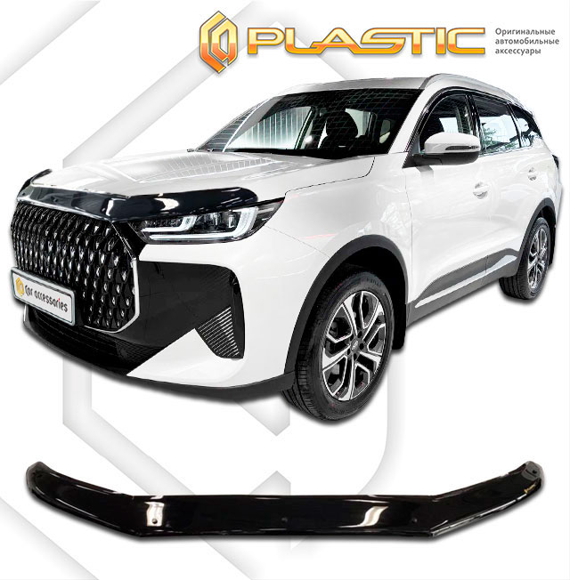 Hood deflector (Classic black) Tenet T7 I поколение, джип/suv 5 дв.