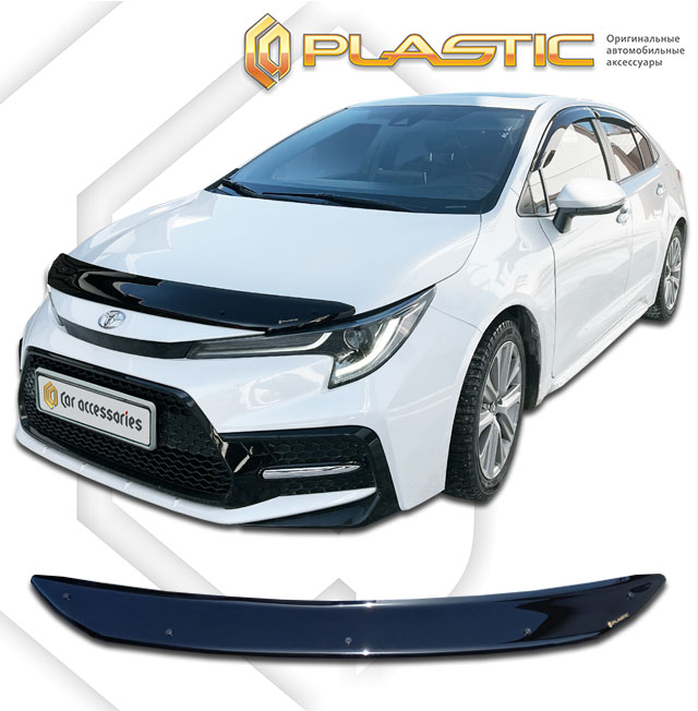 Hood deflector (Classic black) Toyota Levin XII поколение, sedan