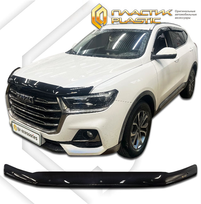 Hood deflector (Classic black) Haval H6 II поколение, джип/suv 5 дв., рынок Китая