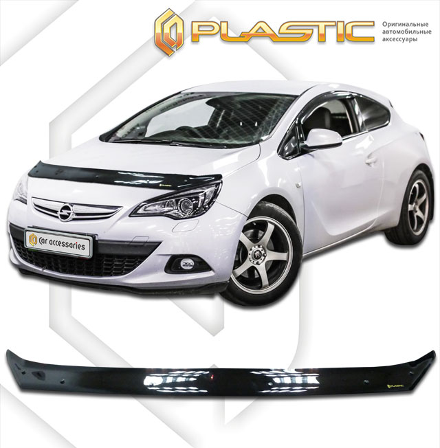 Hood deflector (Chrome series (Silver)) Opel Astra GTC