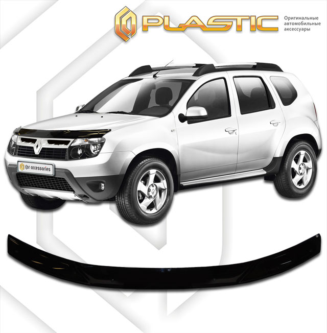 Hood deflector (Chrome series (Silver)) Renault Duster 