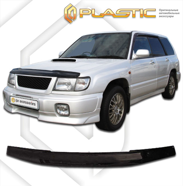 Hood deflector (Chrome series (Silver)) Subaru Forester 