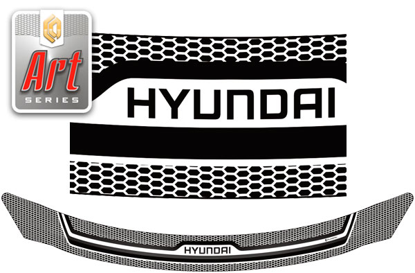 Hood deflector (Art white) Hyundai i30 wagon 