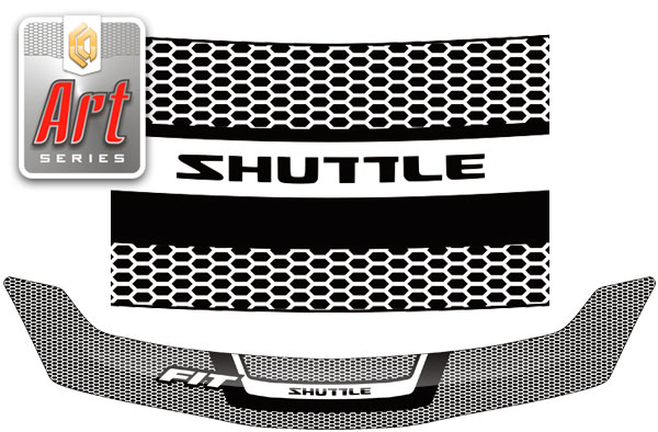 Hood deflector (Art white) Honda Fit Shuttle 