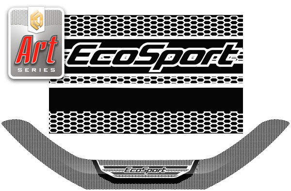 Hood deflector (Art white) Ford EcoSport 