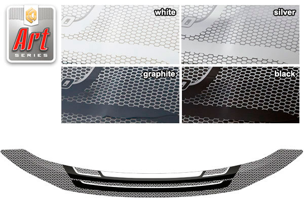 Hood deflector (Art white) Mitsubishi Pajero Sport