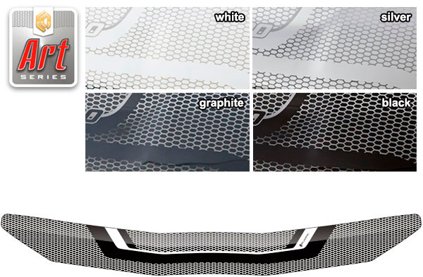 Hood deflector (Art white) Toyota Avensis 3 поколение, 