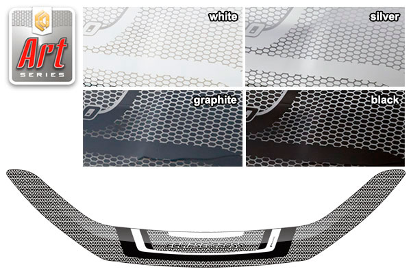 Hood deflector (Art white) Mitsubishi Eclipse Cross I поколение рестайлинг, джип/suv 5 дв.