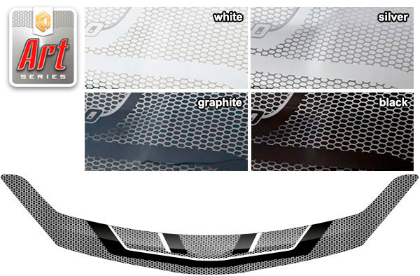 Hood deflector (Art white) Solaris KRS I поколение, sedan