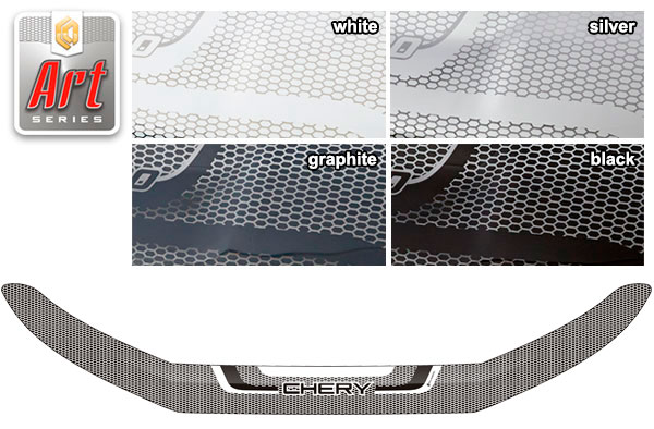 Hood deflector (Art white) Chery Tiggo 7L I поколение, джип/suv 5 дв., рынок РФ