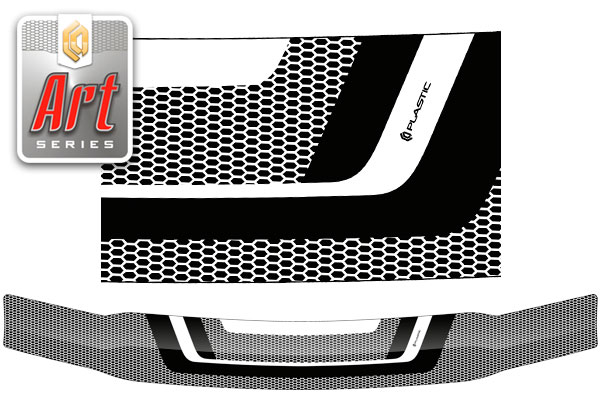 Hood deflector (Art white) Nissan Terrano Regulus