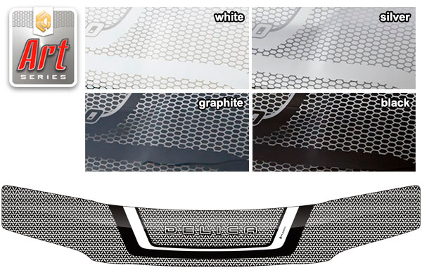 Hood deflector (Art white) Mitsubishi Delica 