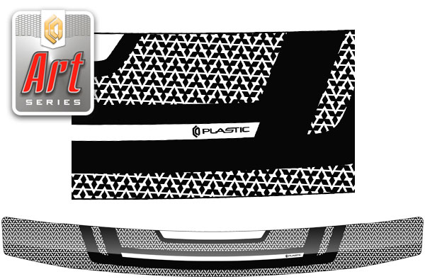 Hood deflector (Art white) Mitsubishi Pajero Sport