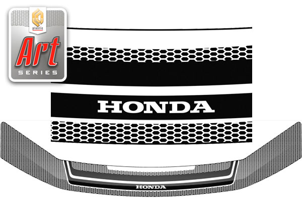 Hood deflector (Art white) Honda StepWagon 
