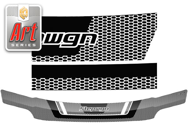 Hood deflector (Art graphite) Honda StepWagon 