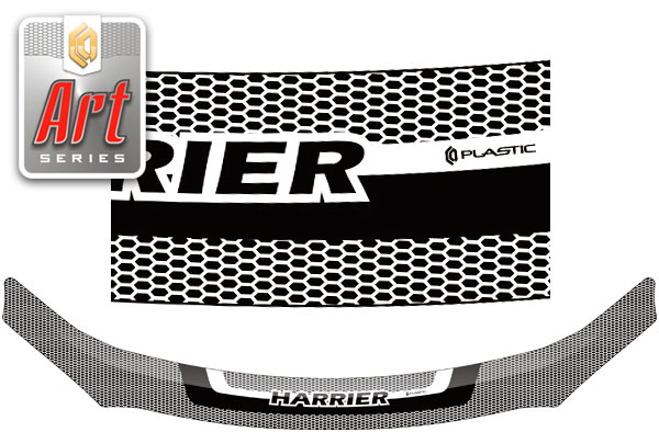 Hood deflector (Art graphite) Toyota Harrier джип/suv 5 дв., III поколение, III поколение рестайлинг