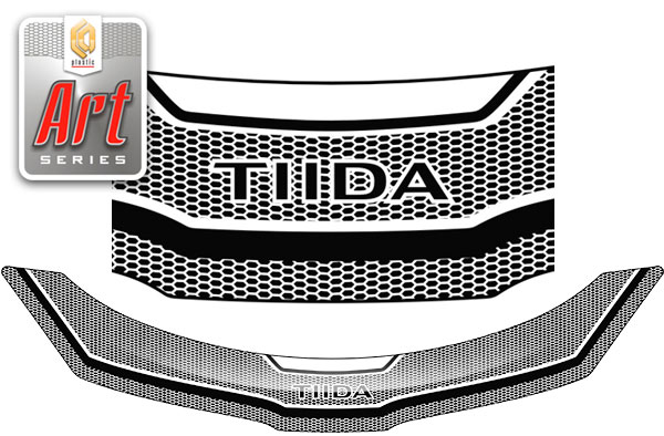 Hood deflector (Art graphite) Nissan Tiida Right hand drive
