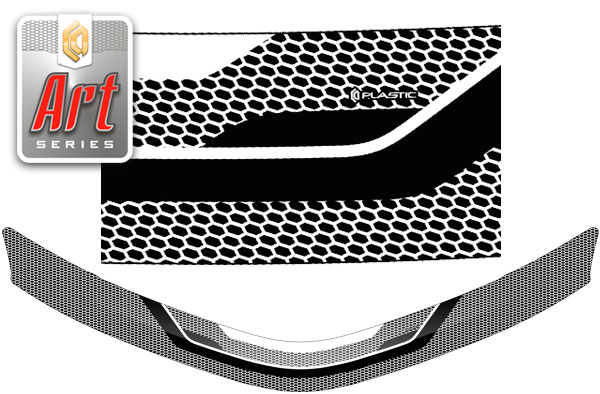 Hood deflector (Art graphite) Toyota Corolla Fielder, III поколение рестайлинг, III поколение 2-ой рестайлинг, hatchback, рынок Японии